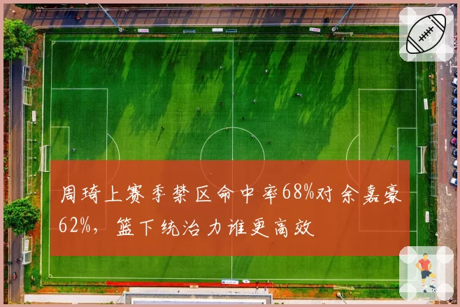 周琦上赛季禁区命中率68%对余嘉豪62%，篮下统治力谁更高效
